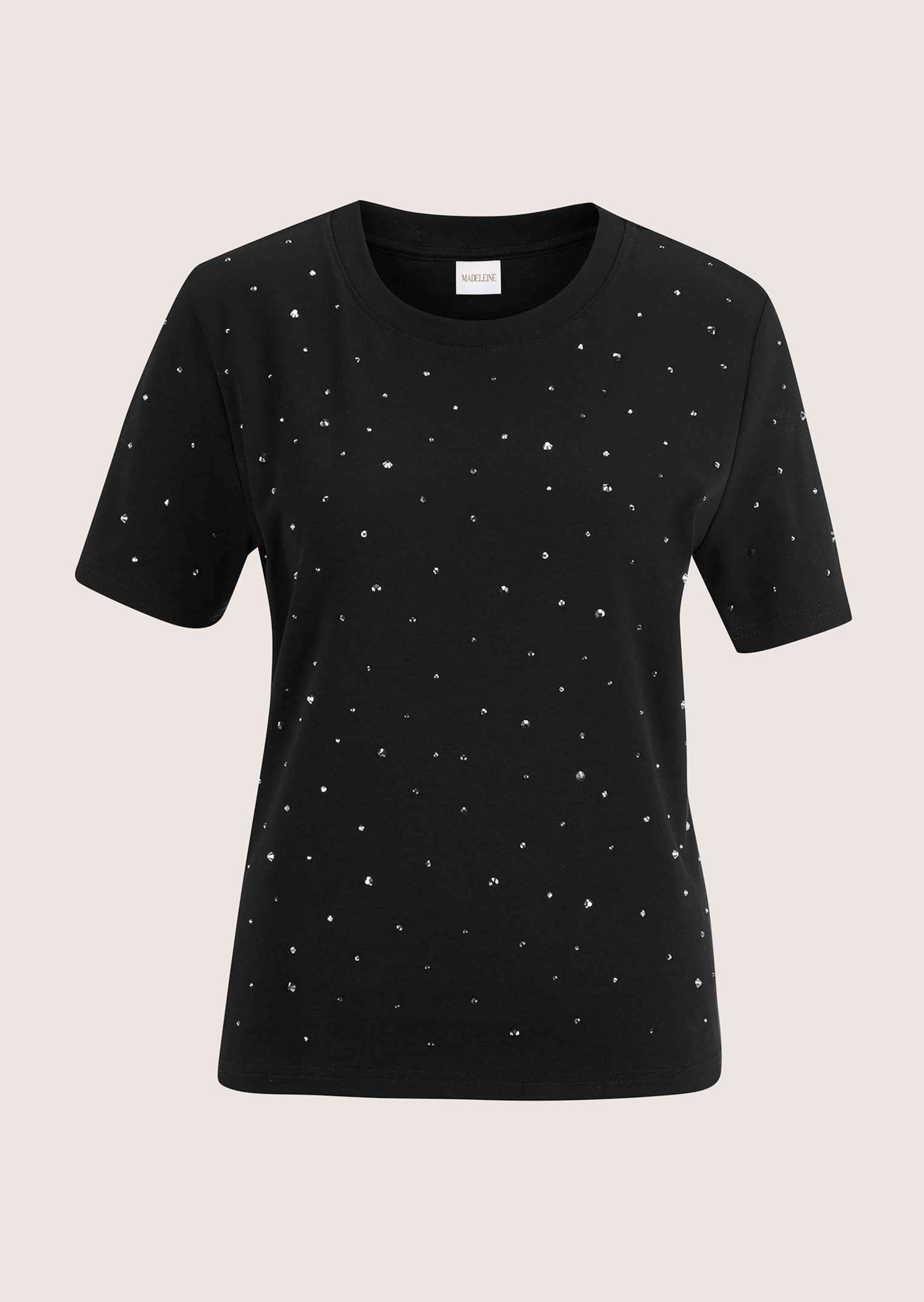 Rundhals-Shirt mit Strass