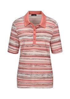 Polo à rayures en jersey de viscose thumbnail 6