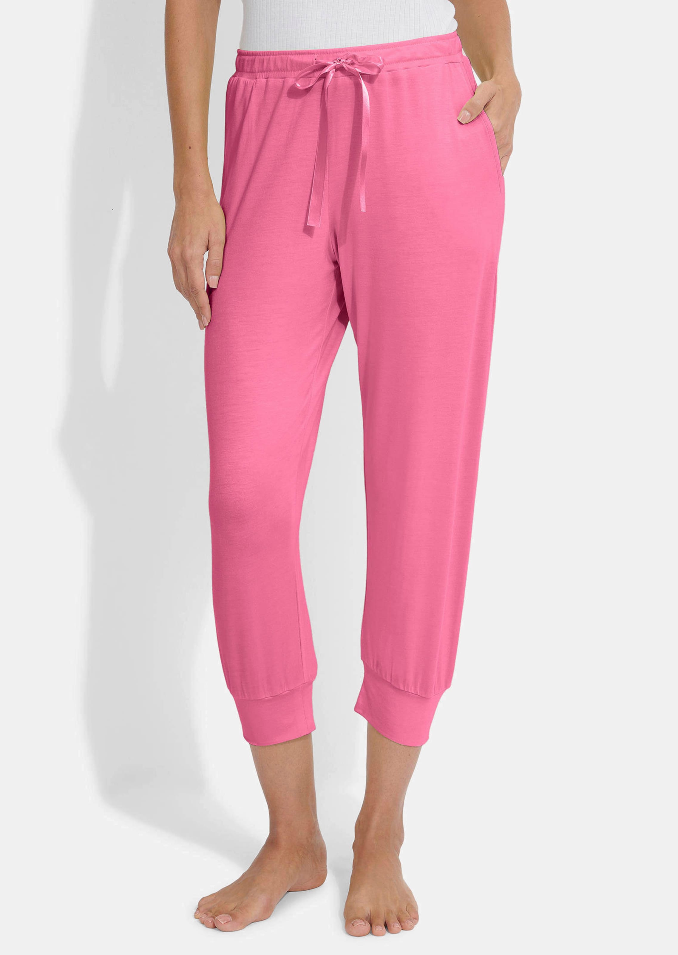 Pyjamahose mit Rippenbündchen