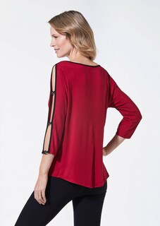 Elegant shirt met mouwen met splitje thumbnail 3