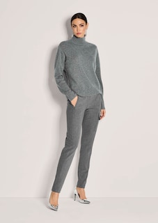 Stehkragen-Pullover in edler Melange thumbnail 3