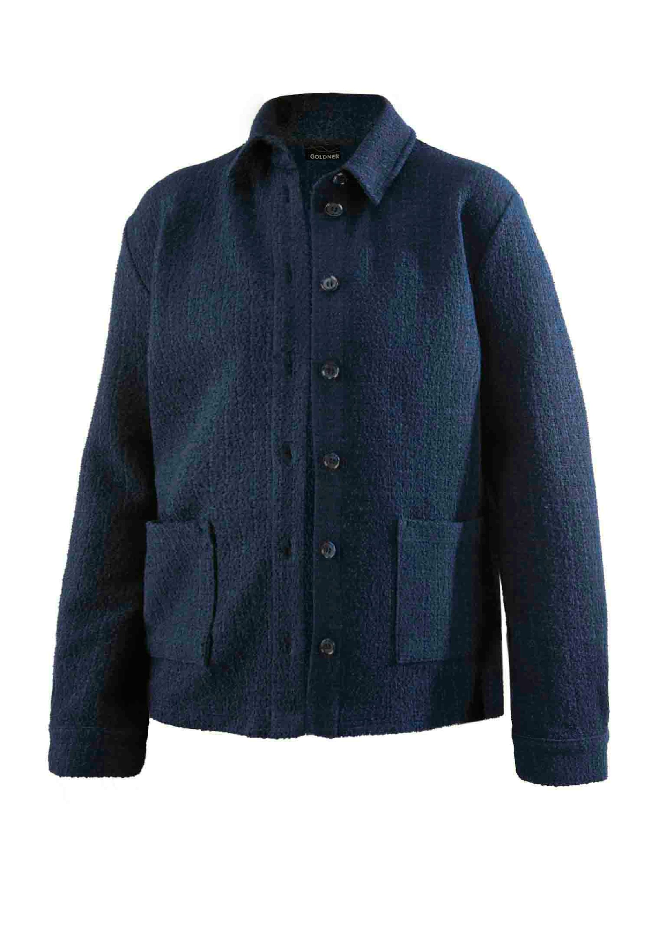 Overhemdjasje in bouclélook met viscose