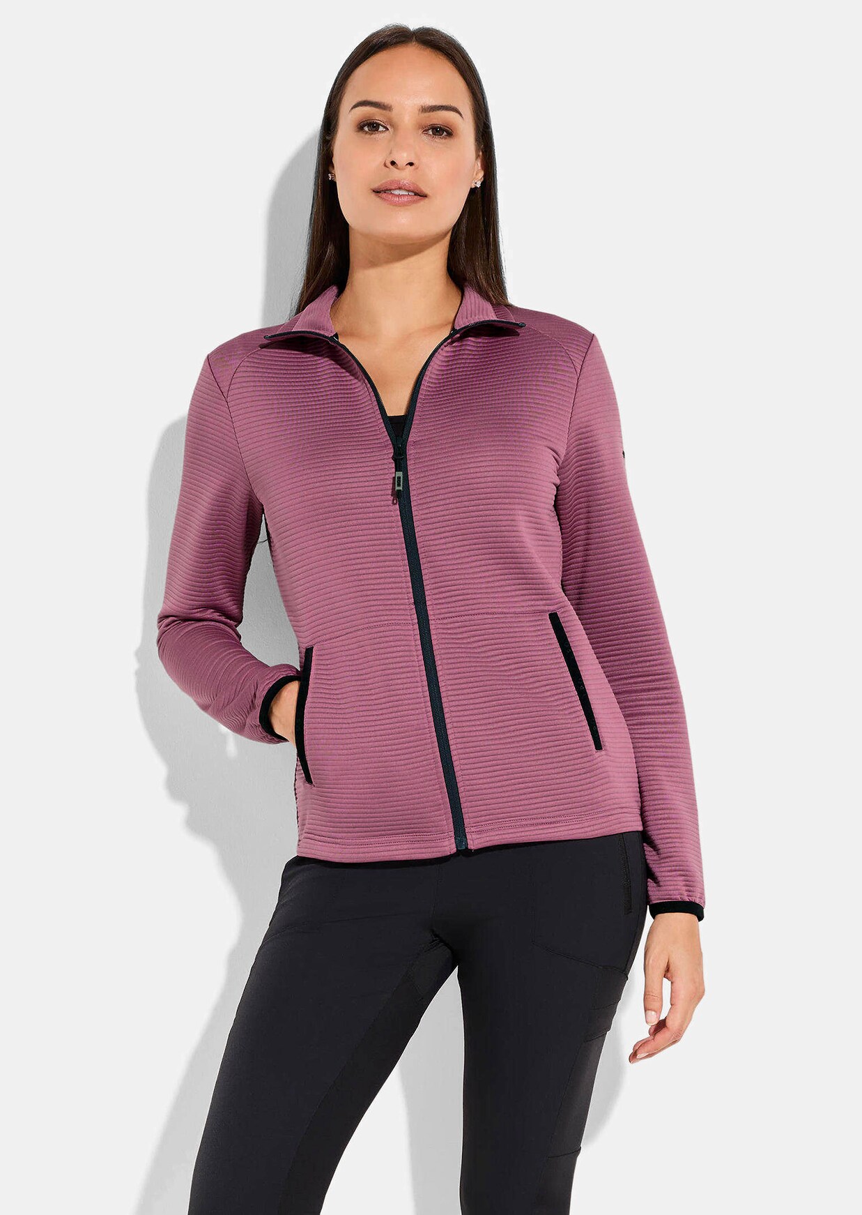 Ribbed leisure jacket