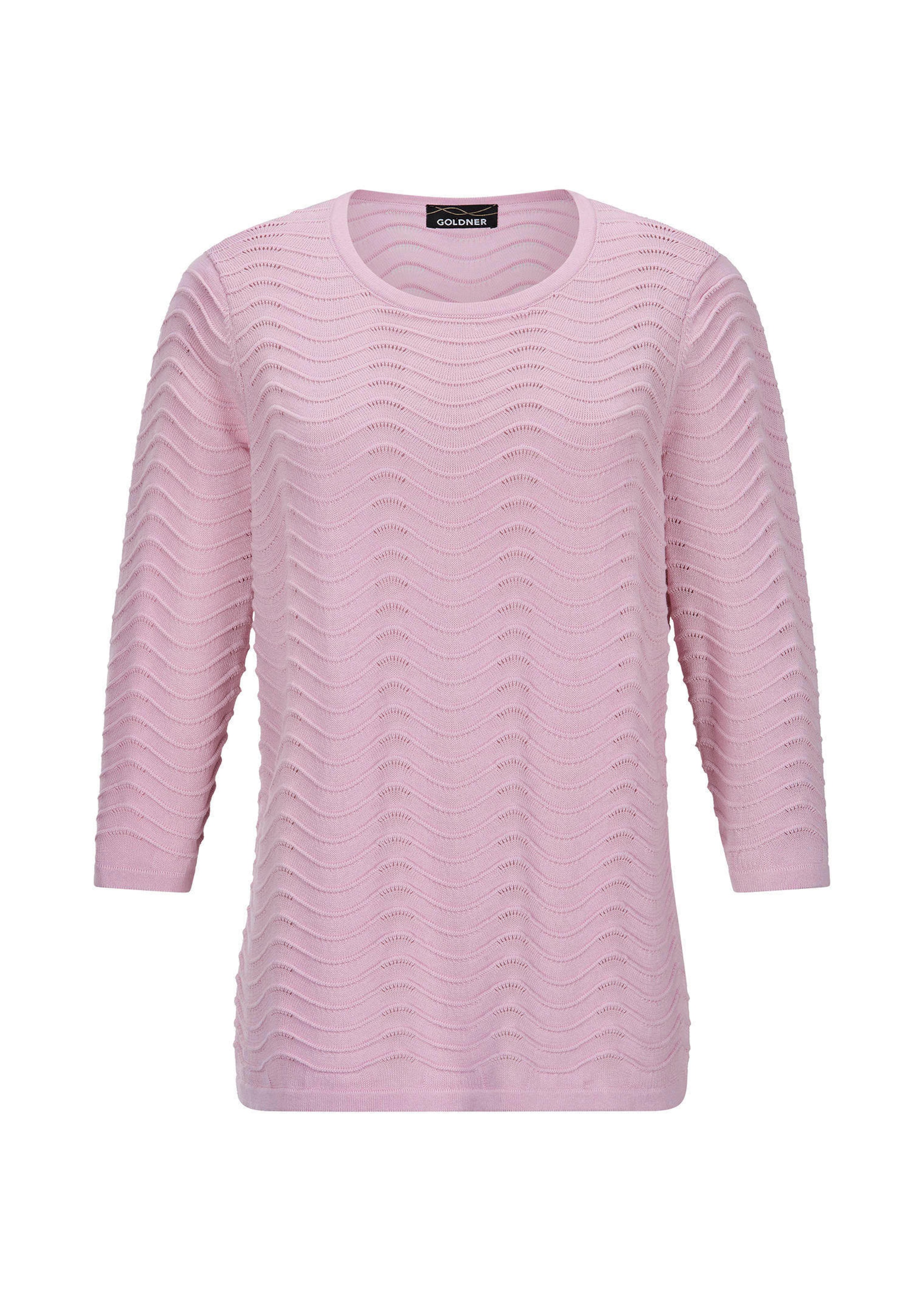 Strickpullover mit Wellenstruktur
