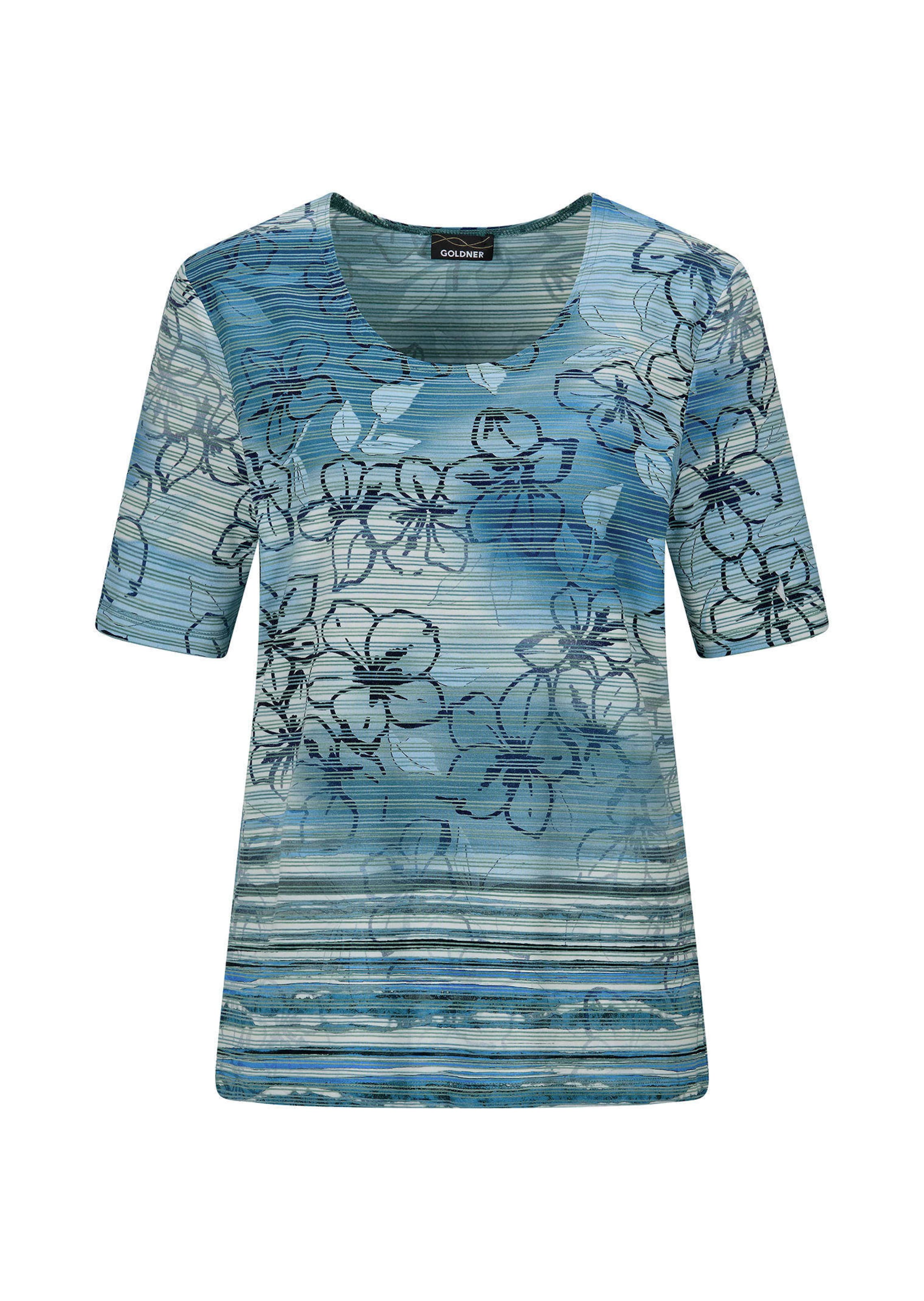 Jersey shirt met streepstructuur