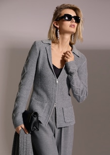 Knitted cashmere blazer thumbnail 1