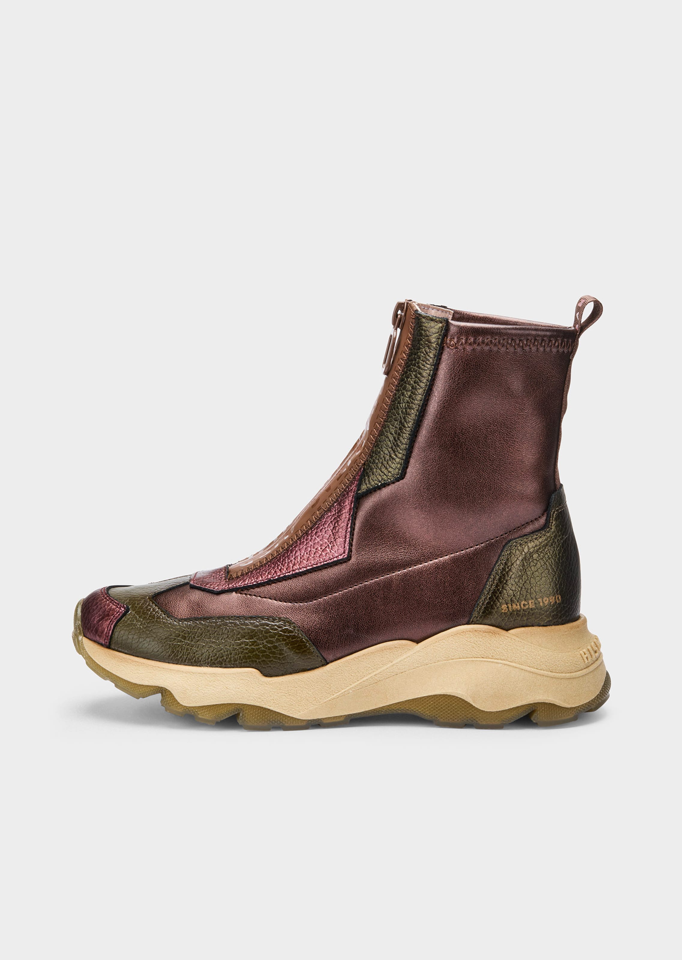 Chunky-Boots mit Reißverschluss