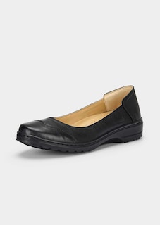 Leder-Ballerinas mit gesteppten Ziernähten thumbnail 1