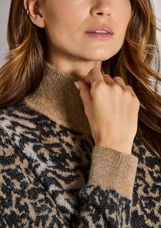 Jacquard-Pullover im Animal-Design thumbnail 6