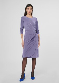 Langarm-Kleid mit seitlicher Raffung thumbnail 2