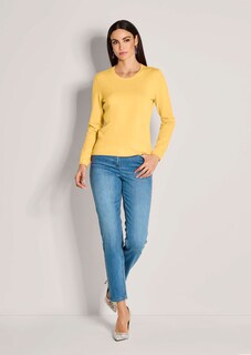 Fine knit crew neck jumper thumbnail 2