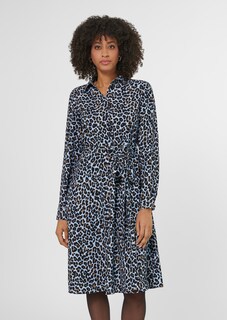 Hemdblusenkleid mit Animal-Print thumbnail 2