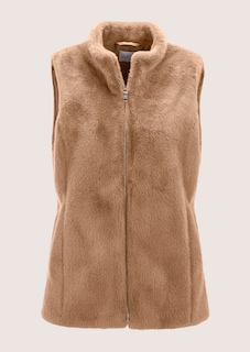 Gilet en fausse fourrure avec zip de fermeture thumbnail 7