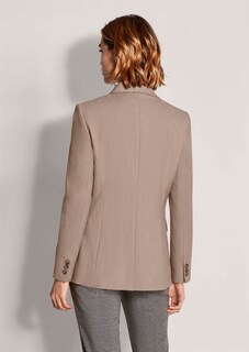 Doppelreihiger Blazer mit Ziersteppnähten thumbnail 4