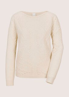 Pullover mit Kaschmir und Strukturstrick thumbnail 7
