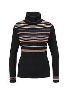 Figurschmeichelnder Rollkragenpullover mit Glanzgarn thumbnail 6