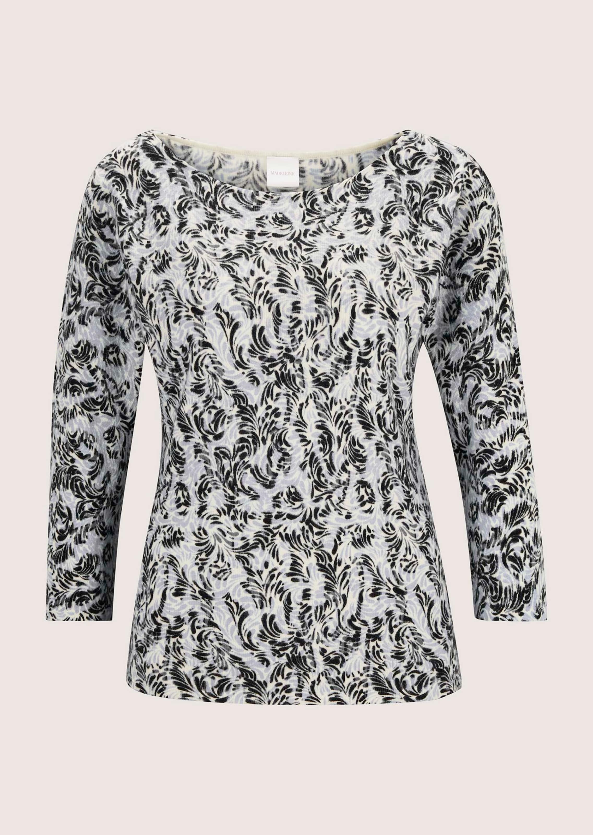 Kaschmirpullover mit Allover-Druck