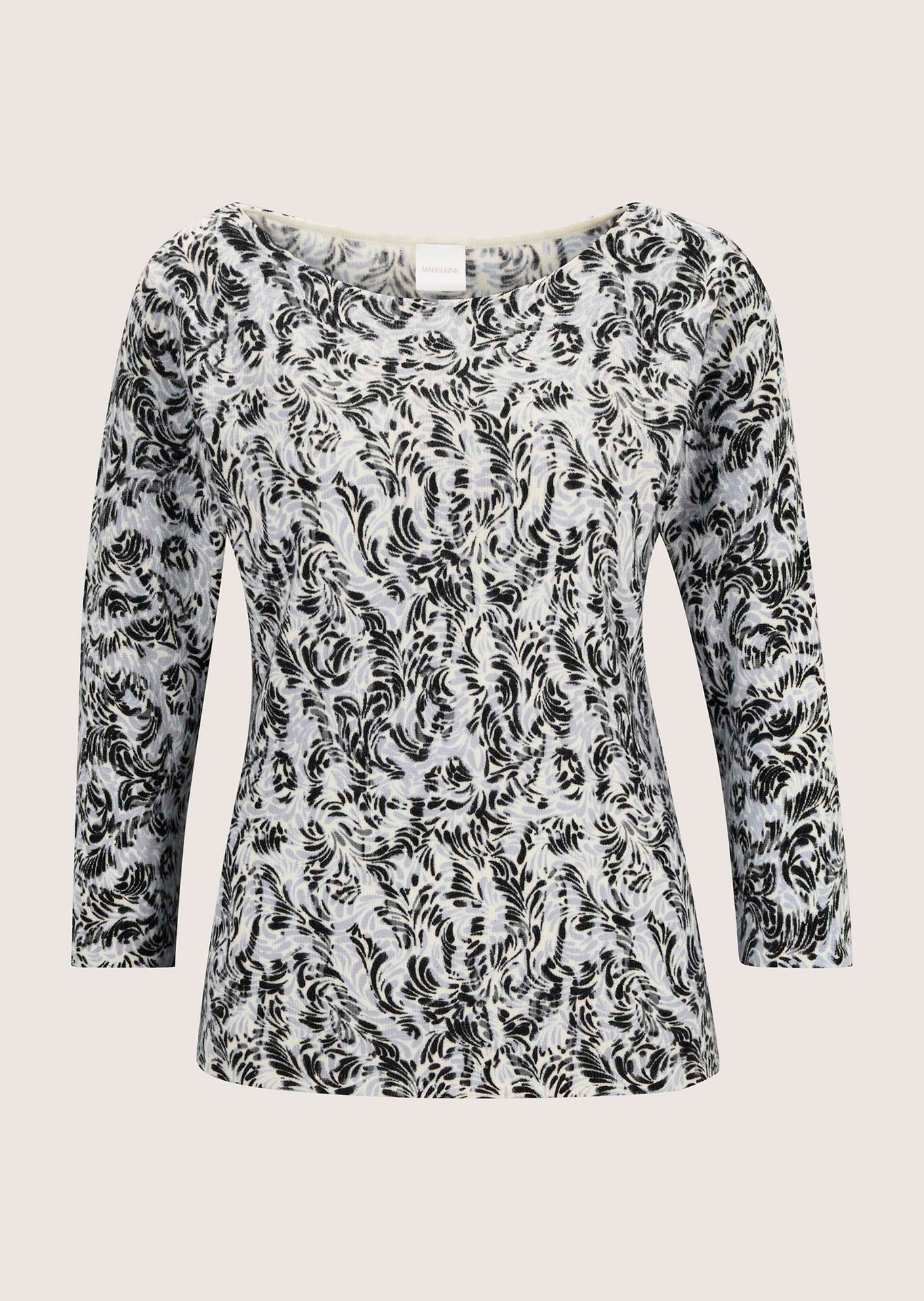 Kaschmirpullover mit Allover-Druck