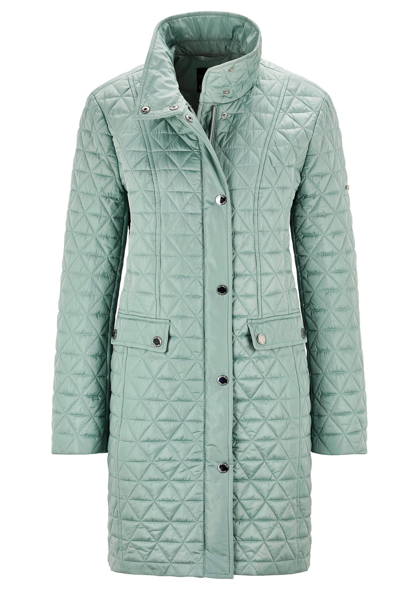 Manteau court matelassée à col droit