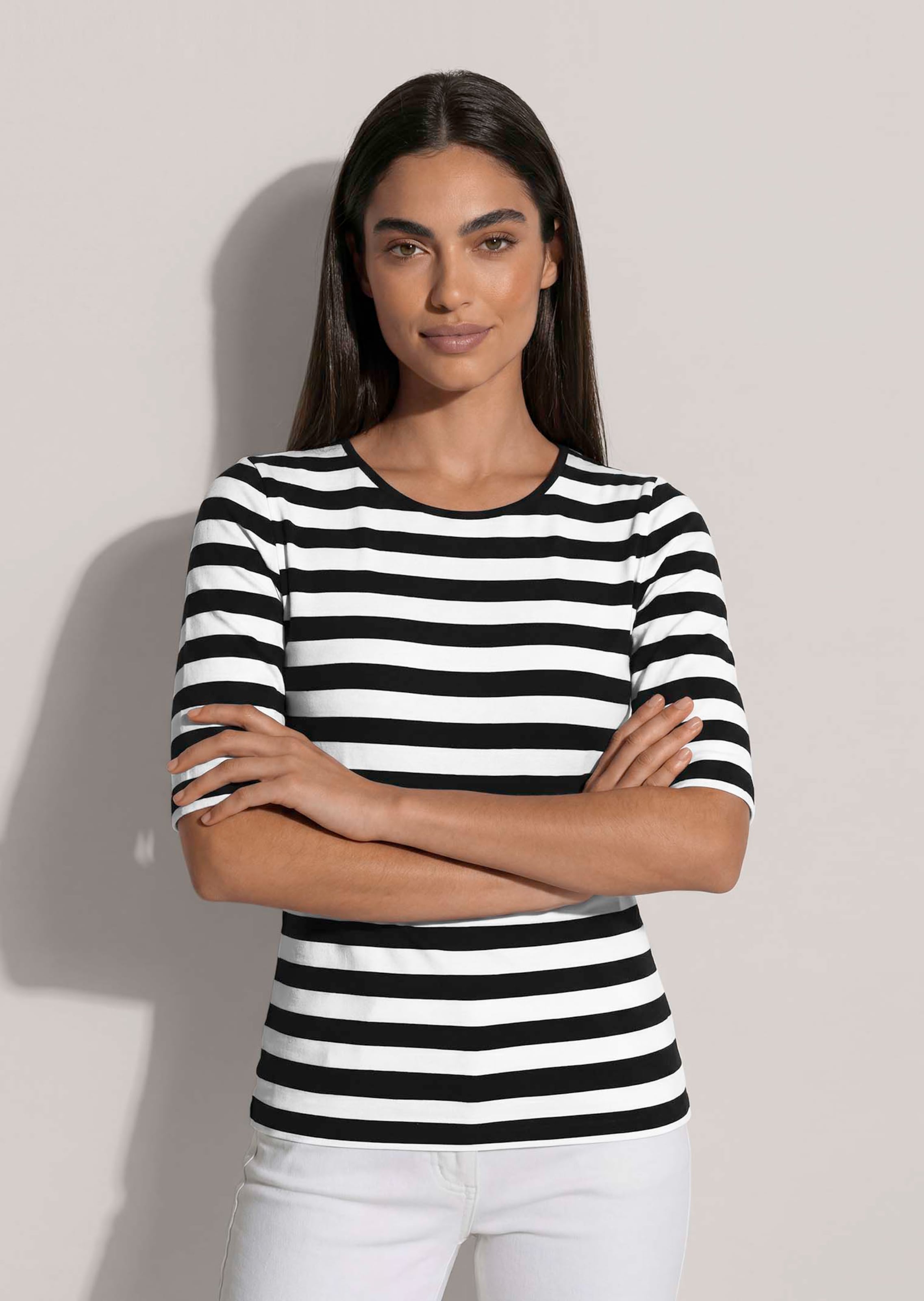 T-shirt à larges rayures
