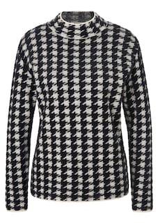 Stehkragen-Pullover mit Jacquard-Muster thumbnail 7