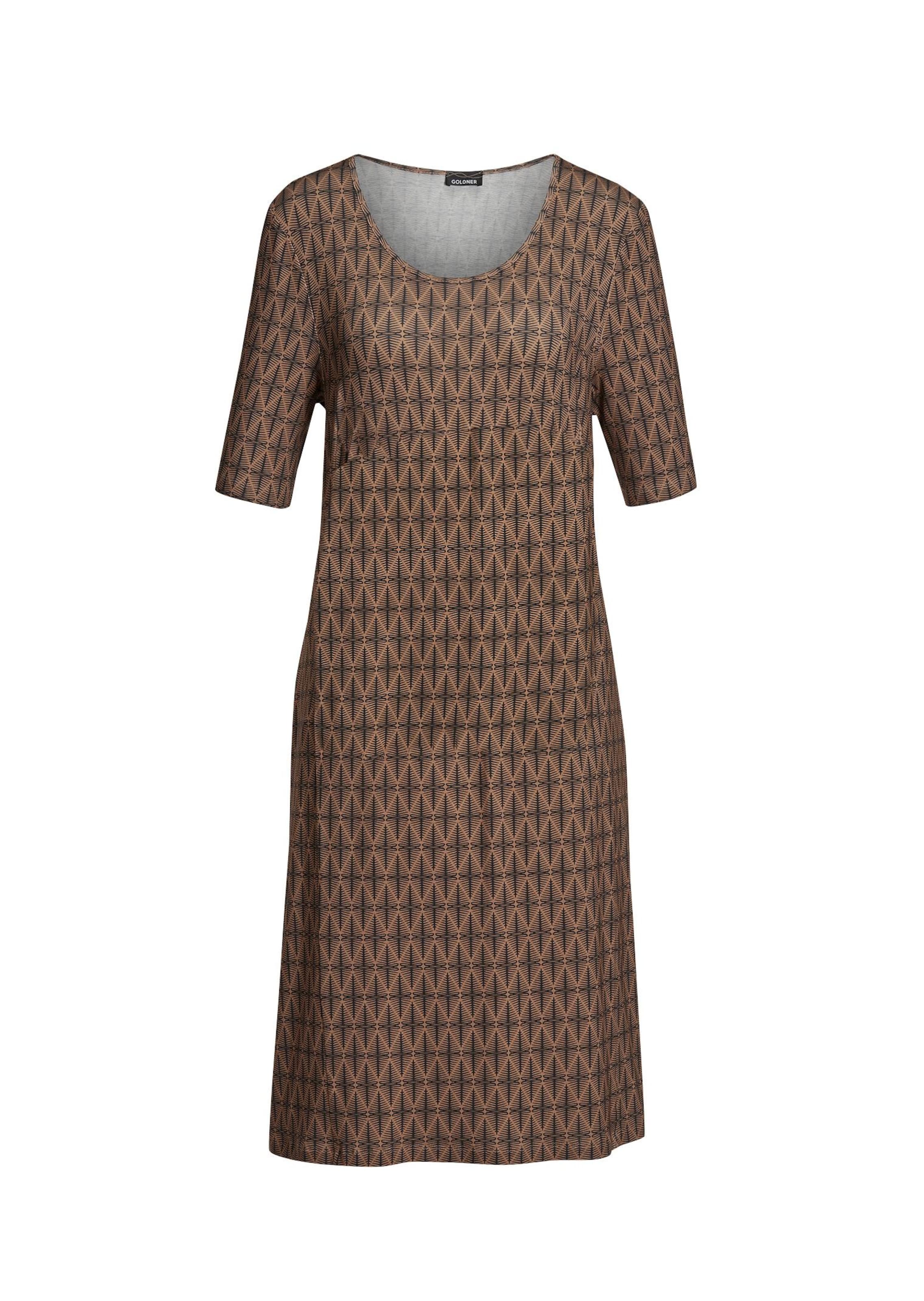 Elastisches Jerseykleid mit modischem Druck