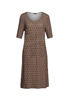 Elastisches Jerseykleid mit modischem Druck thumbnail 5