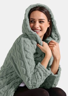 Legere Fleecejacke mit Kapuze thumbnail 3