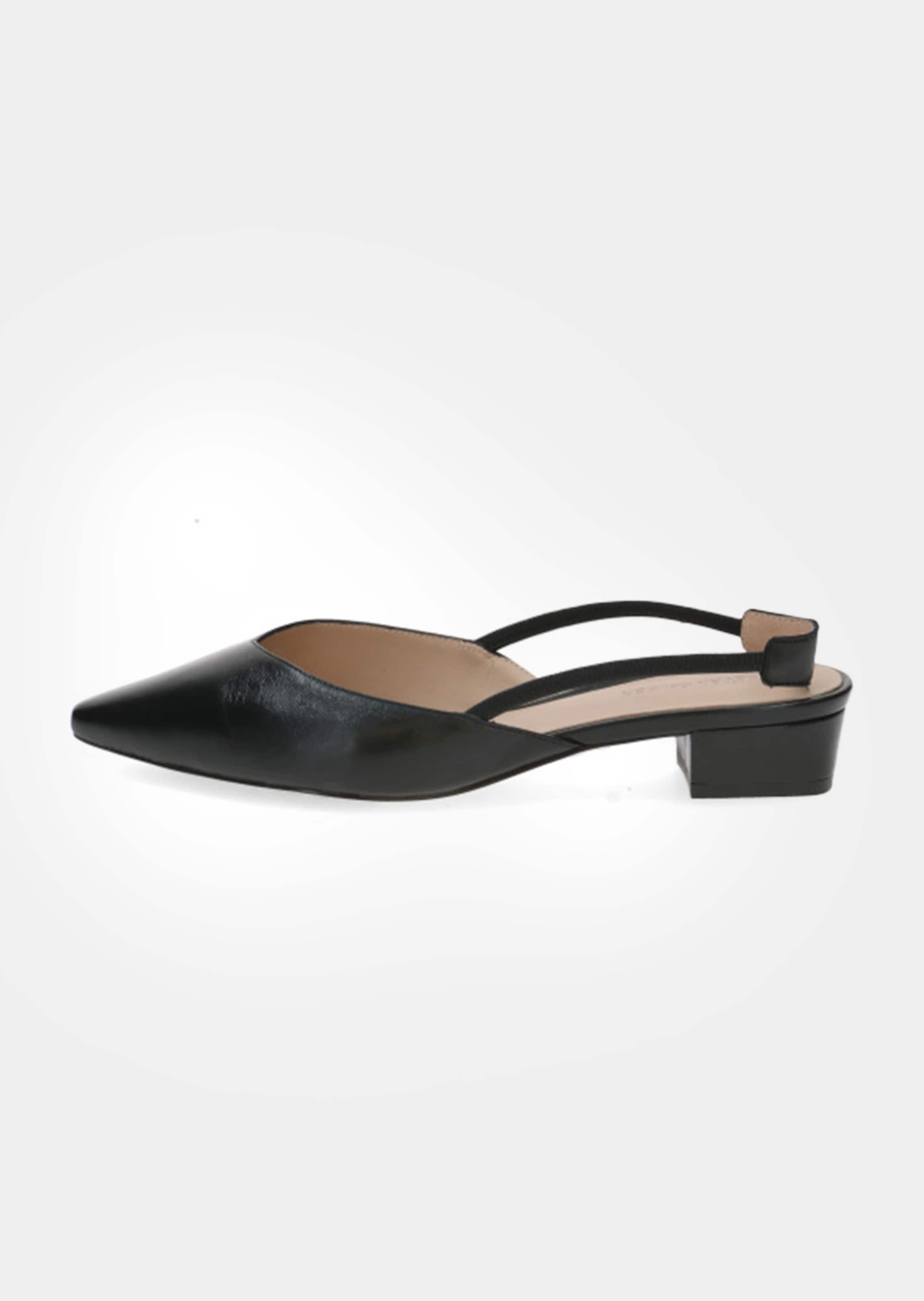 Slingpumps aus Leder