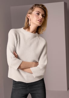 Kaschmir-Pullover mit 3/4-Ärmeln thumbnail 1