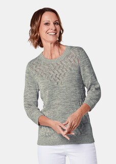 Pull avec motif ajouré séduisant thumbnail 1