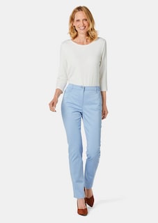 Satijnen katoenen broek LOUISA COMFORT+ thumbnail 2