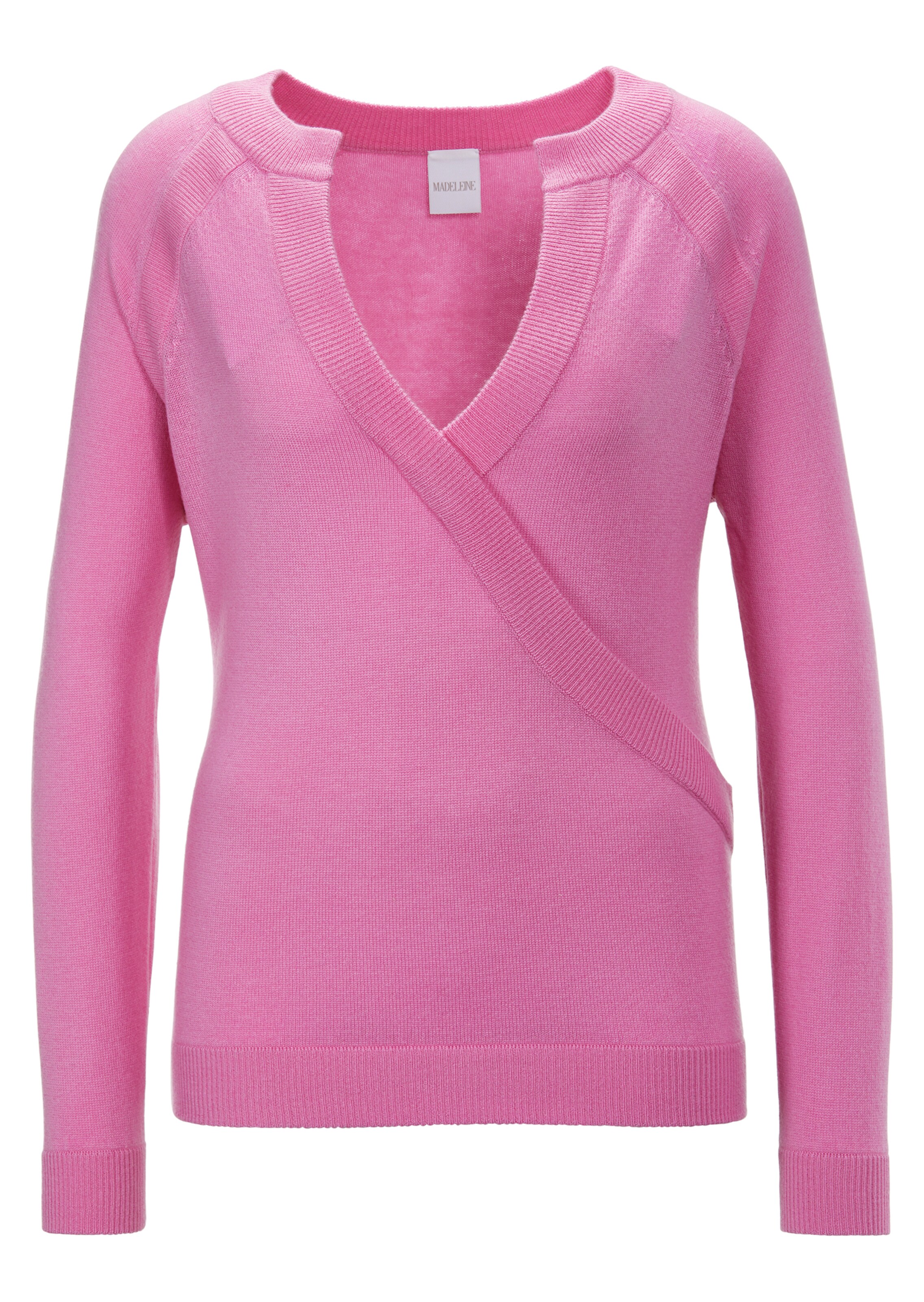 Strickpullover in Wickeloptik