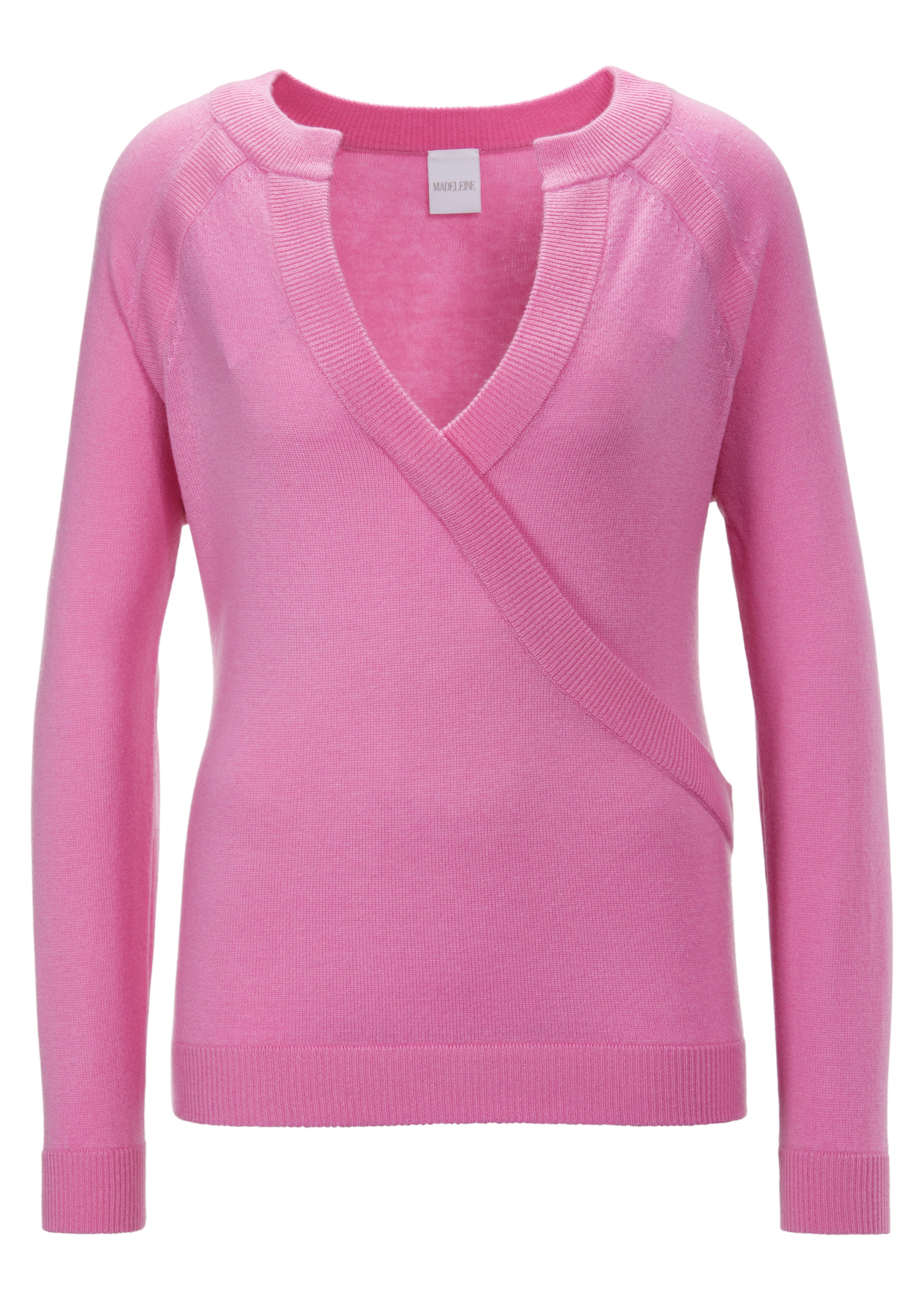 Strickpullover in Wickeloptik