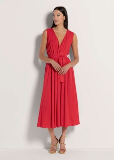 Langes Kleid in Wickel-Optik thumbnail 2
