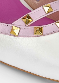 Slingpumps aus Leder mit Pyramiden-Nieten thumbnail 3