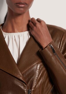 Leren jack in bikerstijl thumbnail 6