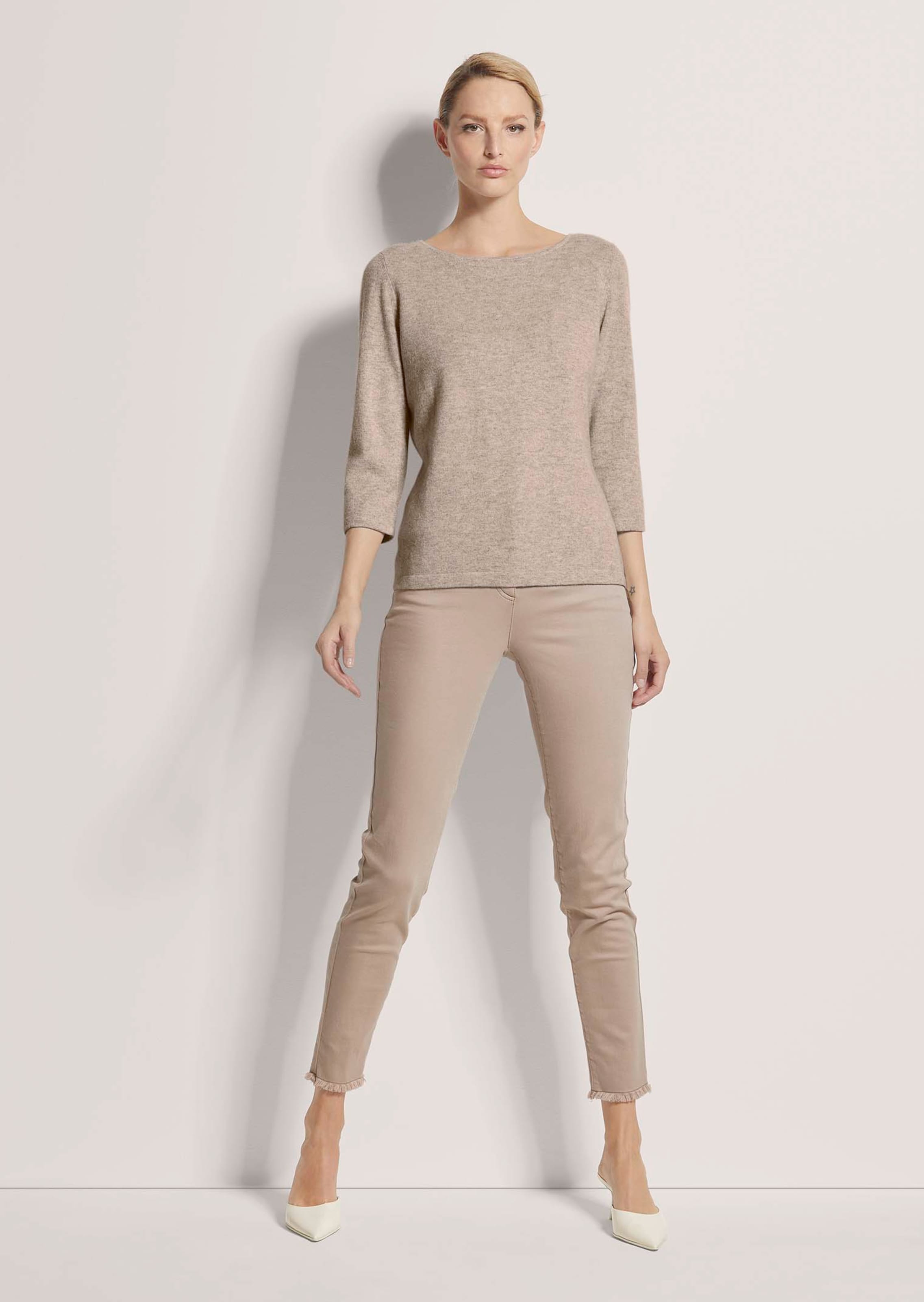 Pull en cachemire avec encolure bateau