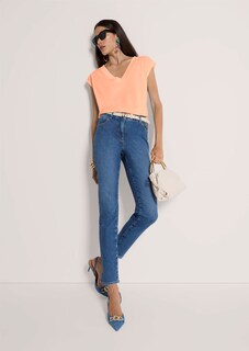 Sleeveless top with a wide ribbed trim thumbnail 4