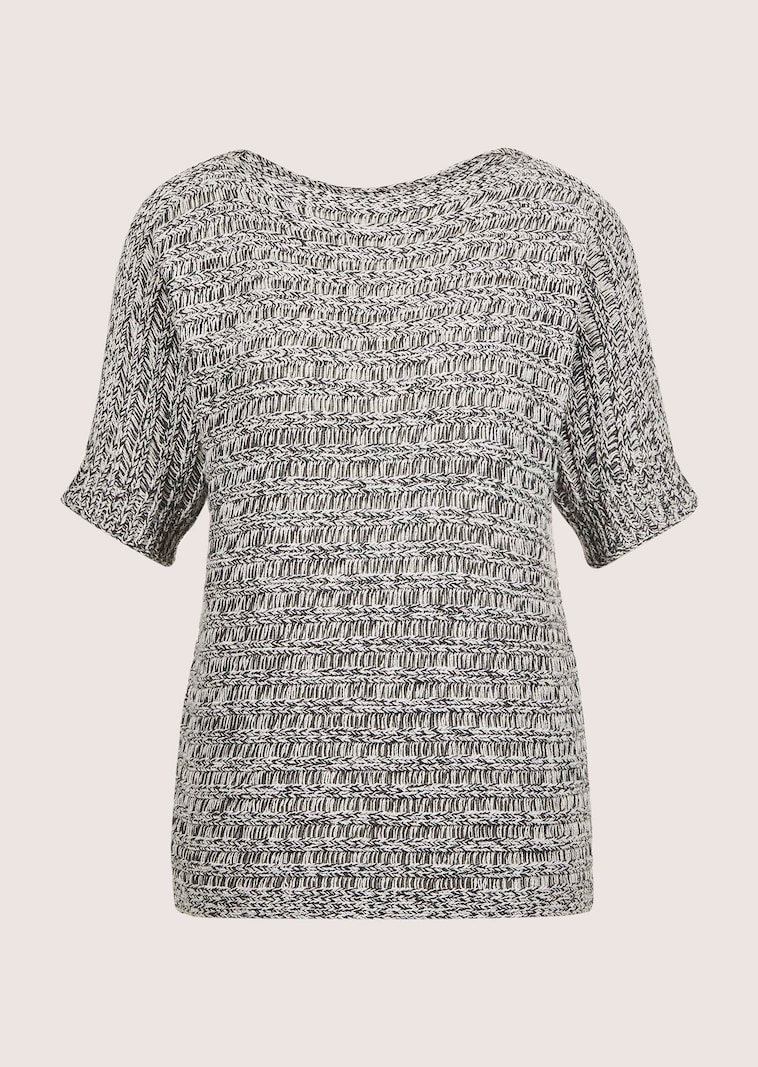 Ajour jumper with short sleeves