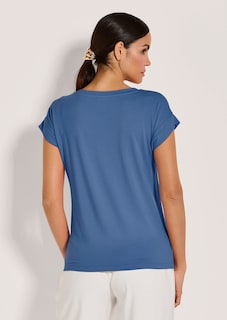 T-shirt décontracté à encolure en V thumbnail 3