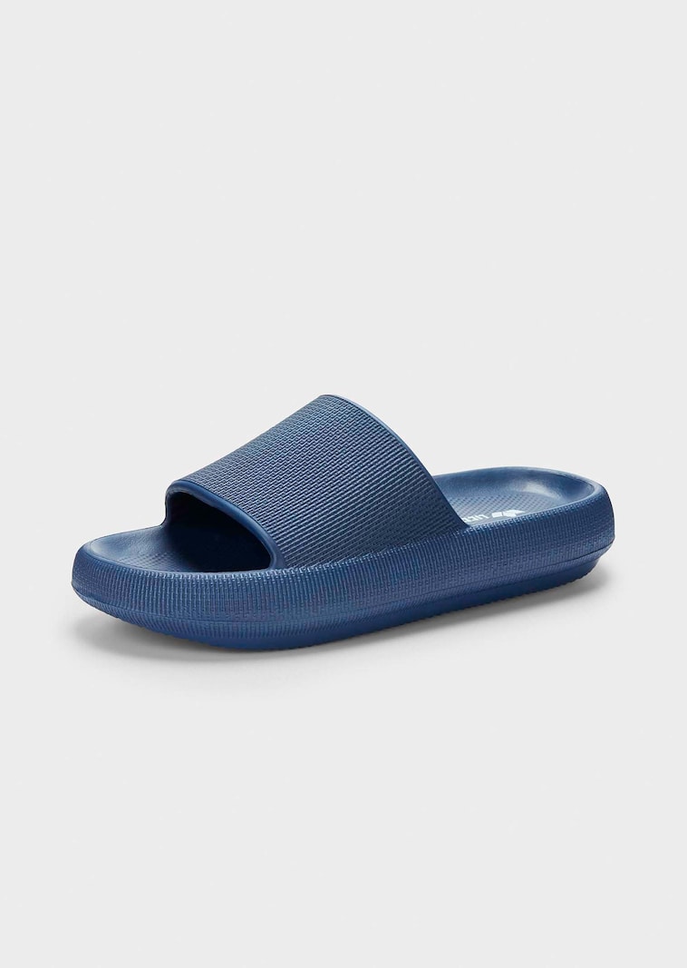Badslippers met zool met grip