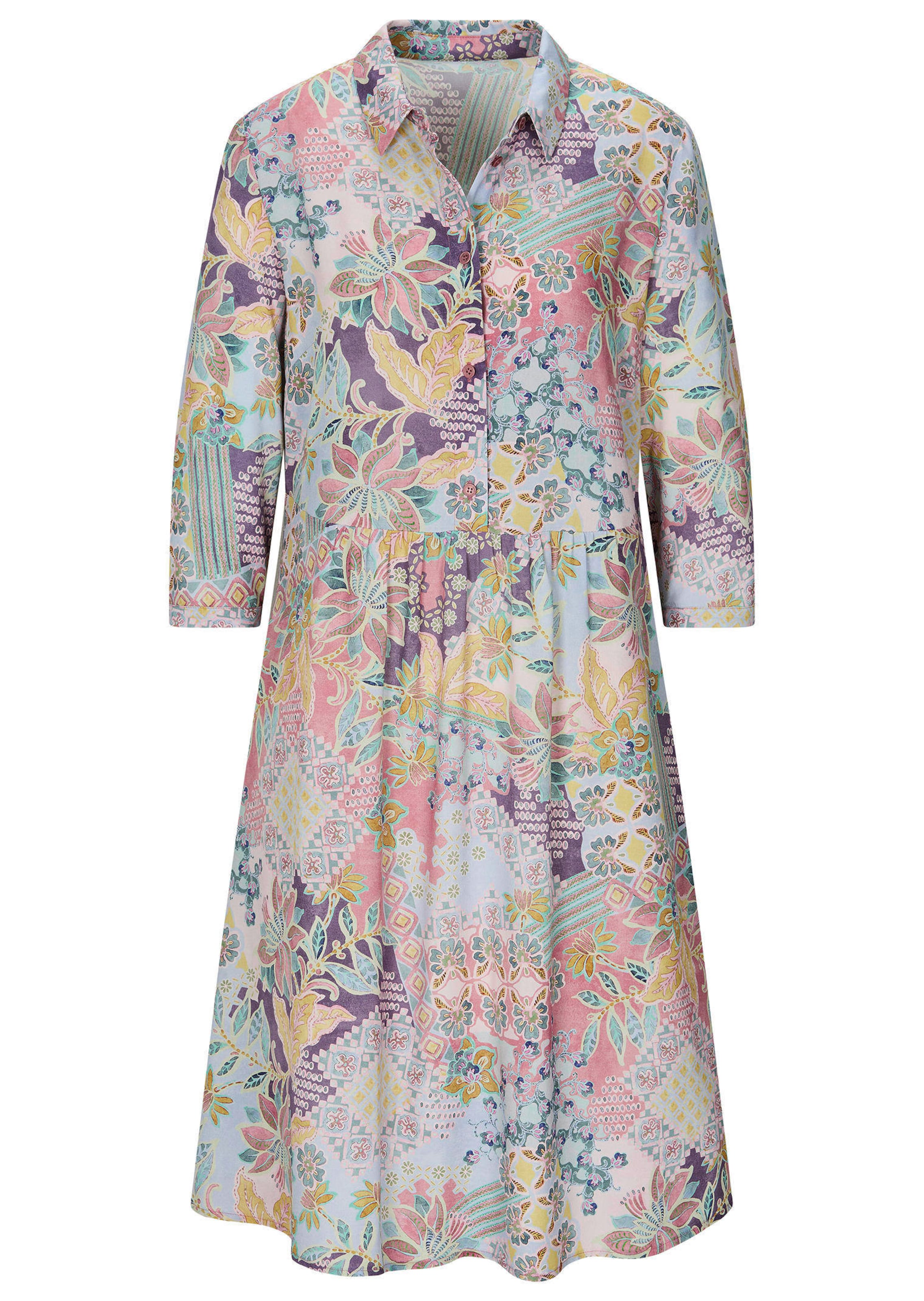 Hemdblusenkleid aus reiner Viskose