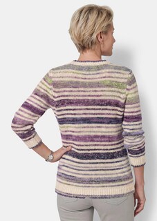Pull en tricot à rayures multicolores thumbnail 3
