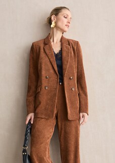 Zweireihiger Blazer in Cord-Optik thumbnail 1