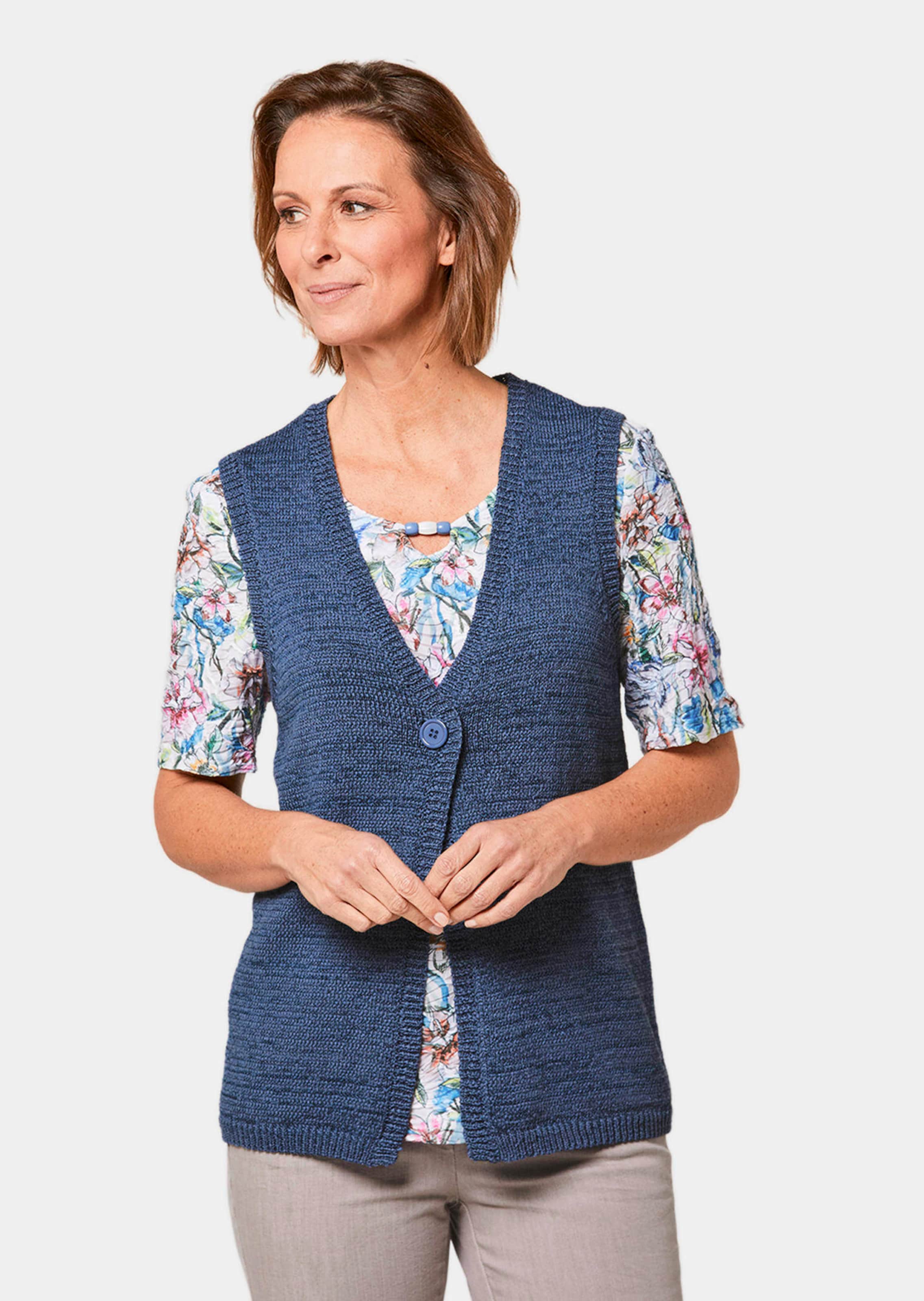 Tijdloos tricot vest met een V-hals
