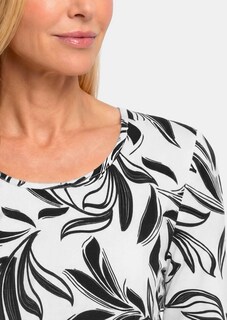 Jerseyshirt mit modischem Floraldruck thumbnail 5