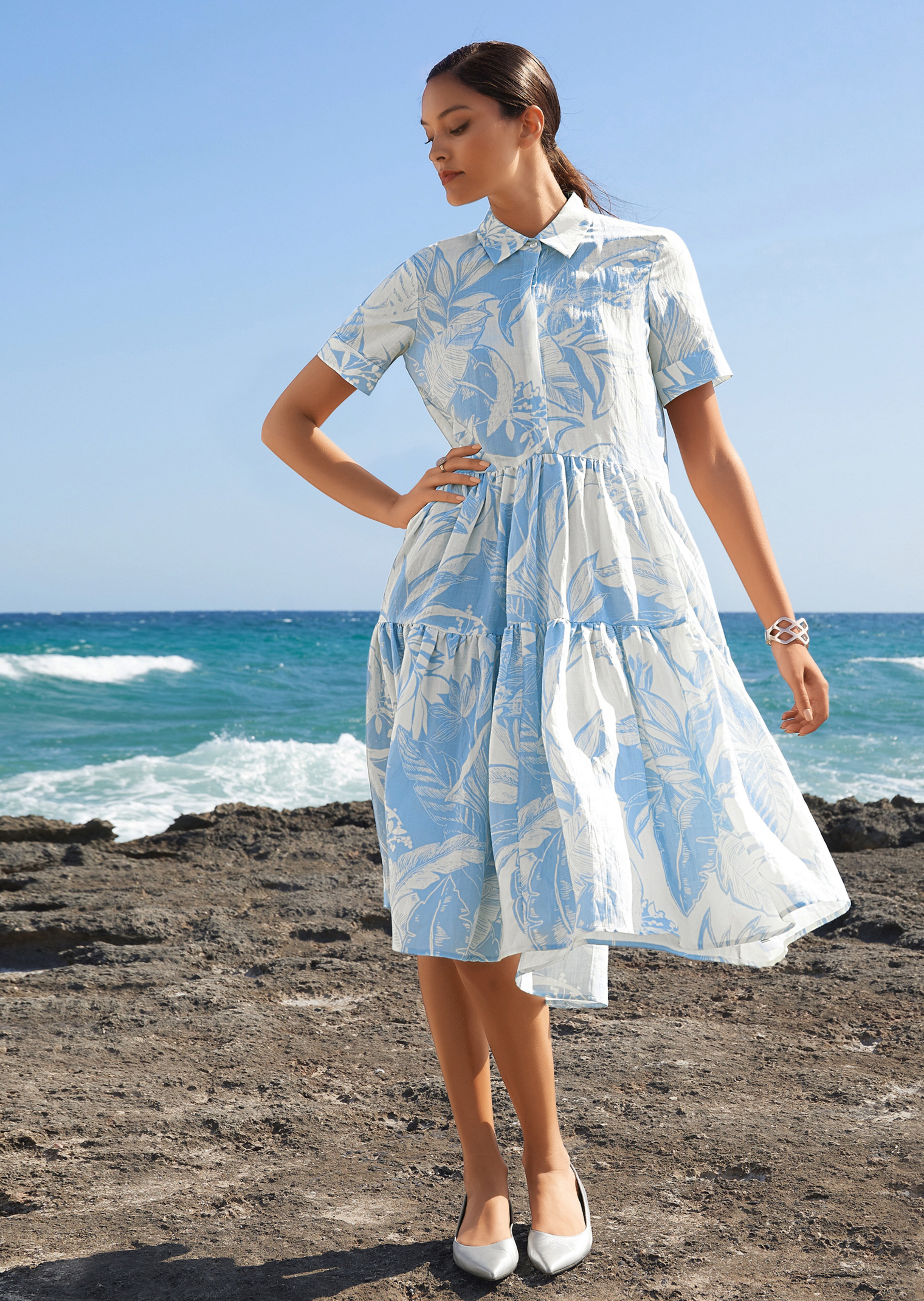 Gemustertes Kleid