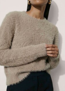 Flauschiger Pullover mit Kaschmir thumbnail 5