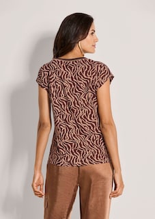 Kurzarm-Shirt mit Zebra-Muster thumbnail 4